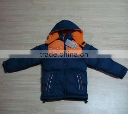 Apparel Stock Boys Clothing Padding Jacket