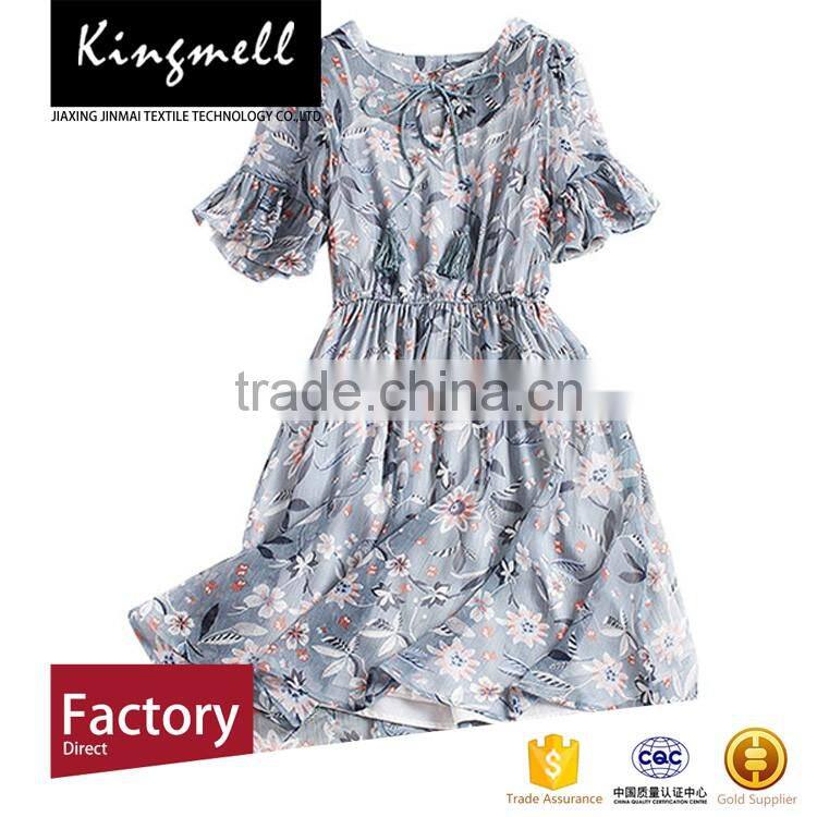 Custom floral digital printing polyester textile fabric from chinese supplier
