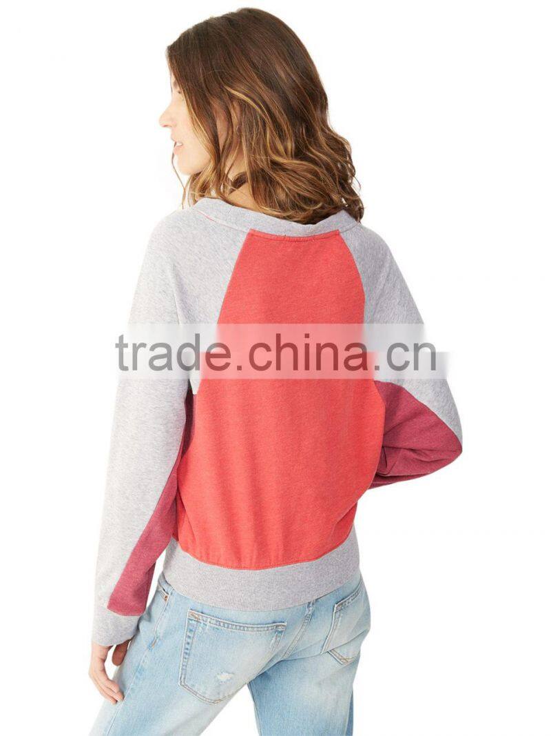 Women fashion crewneck raglan dolman sleeves hoodies sweatshirts.