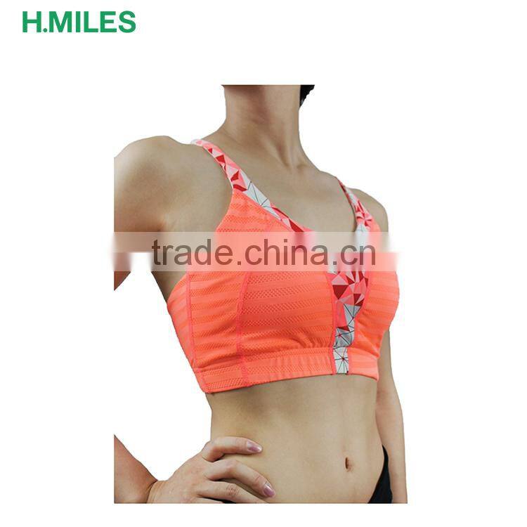 Reflective Quickdry Double Stitching Professional Sport Bra Top