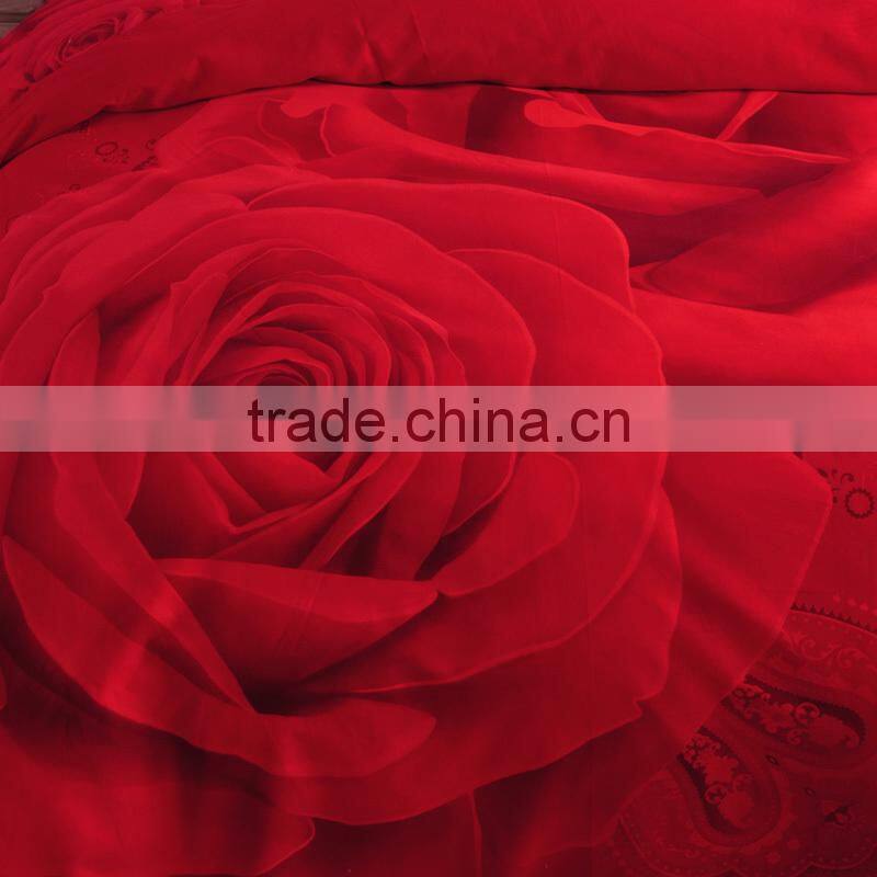 Chinese100%cotton luxury wedding bedding set
