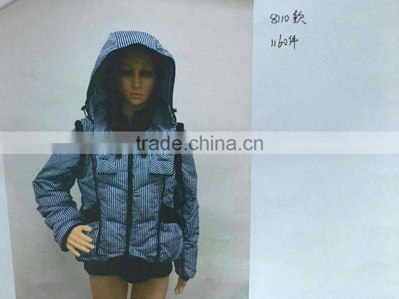 GZY jacket stock lot winter lady jacket life jacket