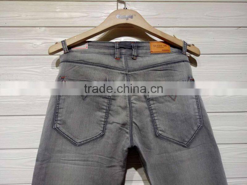 GZY factory overruns demin new brand fashion mens stock jeans pants
