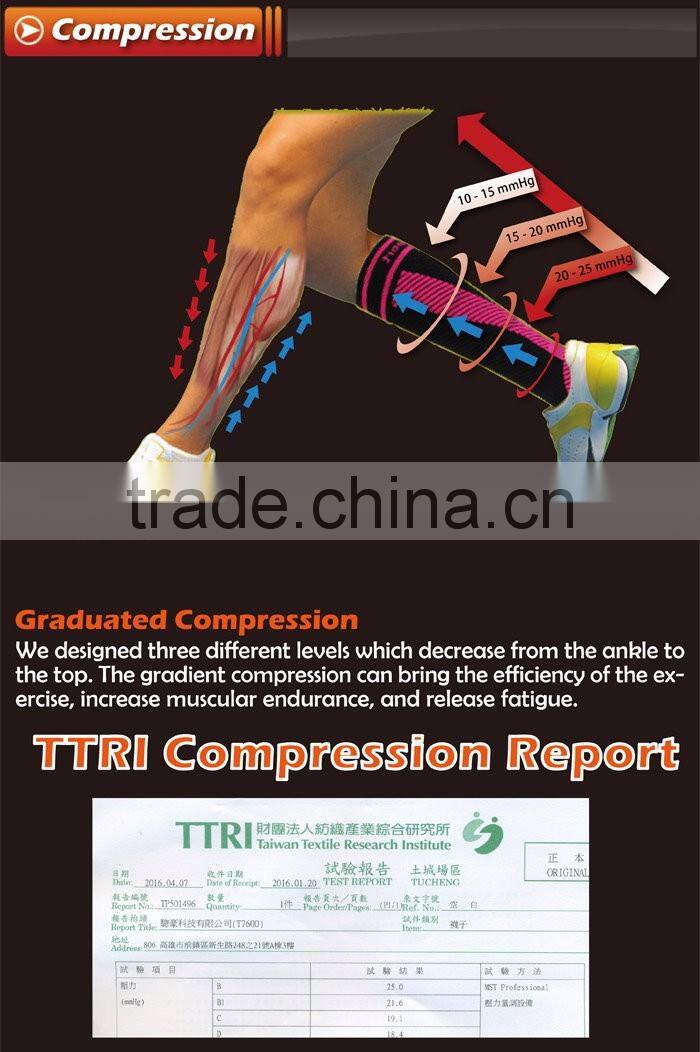 Hot sale high quality athletic tape compression socks