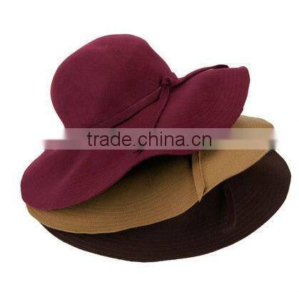 2013 Wide Brim 100% Wool Felt Fedora Hat