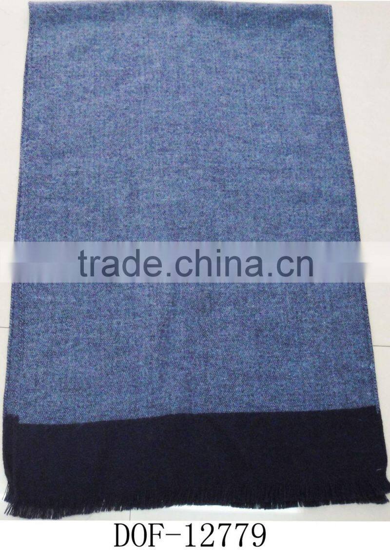 Fashion plain winter knit acrylic warm pashmina shawl