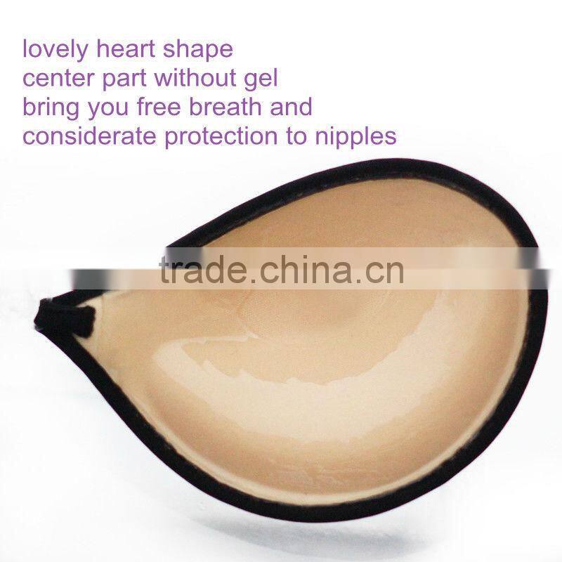 Elegant colorful Cup A B C D invisible backless strapless adhesive brassiere
