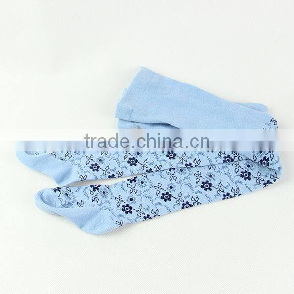 New fashion tights with custom flowers baby girls pantyhose