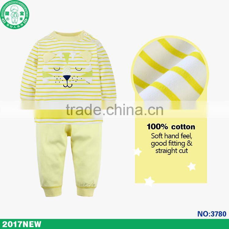 100% cotton kid leisure wear wholesale good quality breathable baby clothing set