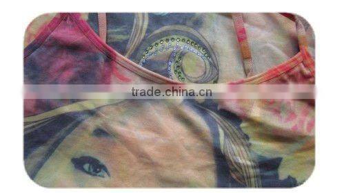 colorful printting seamless fashion vest top