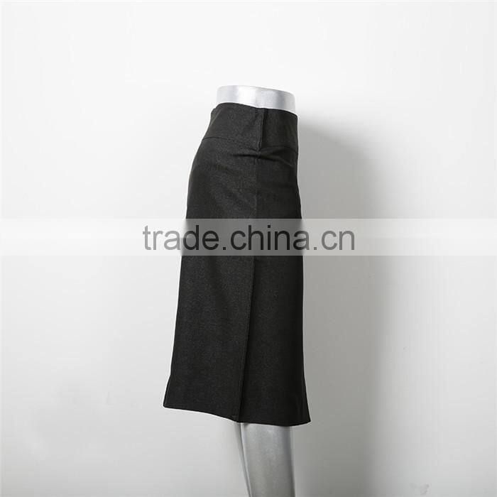 Latest new design high waist narrow women formal long skirt suit