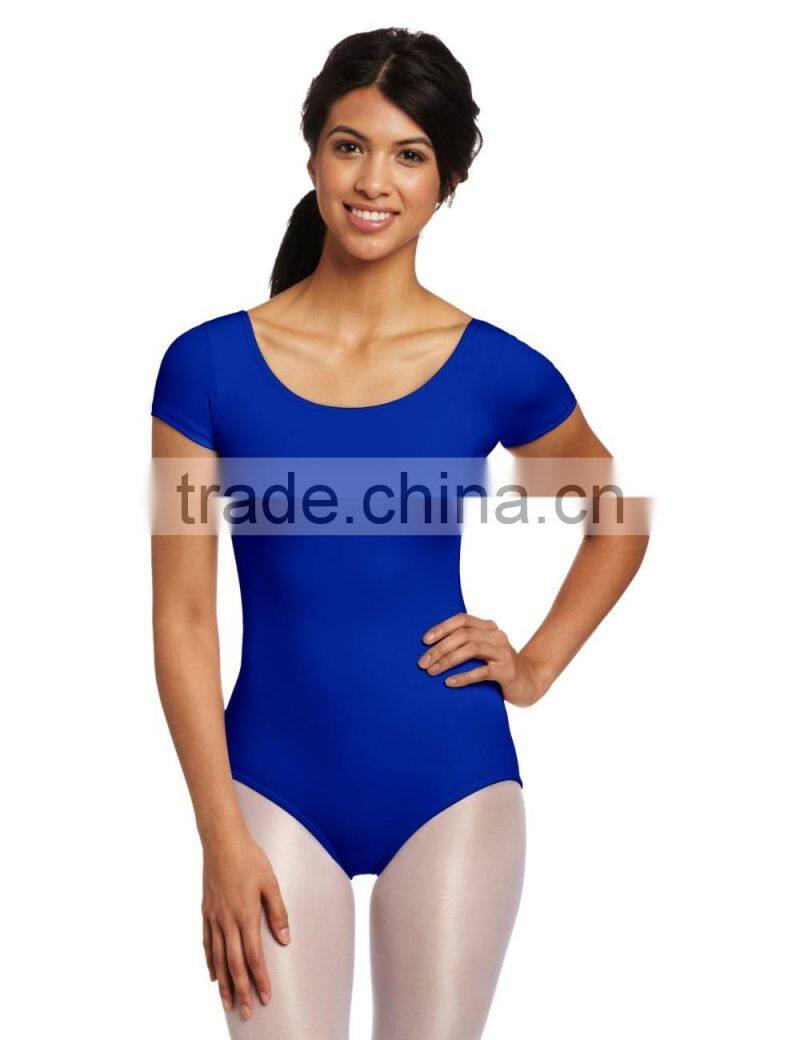 Women's Team Basic Short Sleeve Leotard/Bodysuit