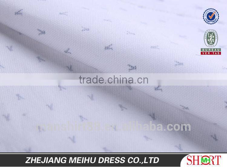 latest fashion print dobby short sleeve man casual shirt