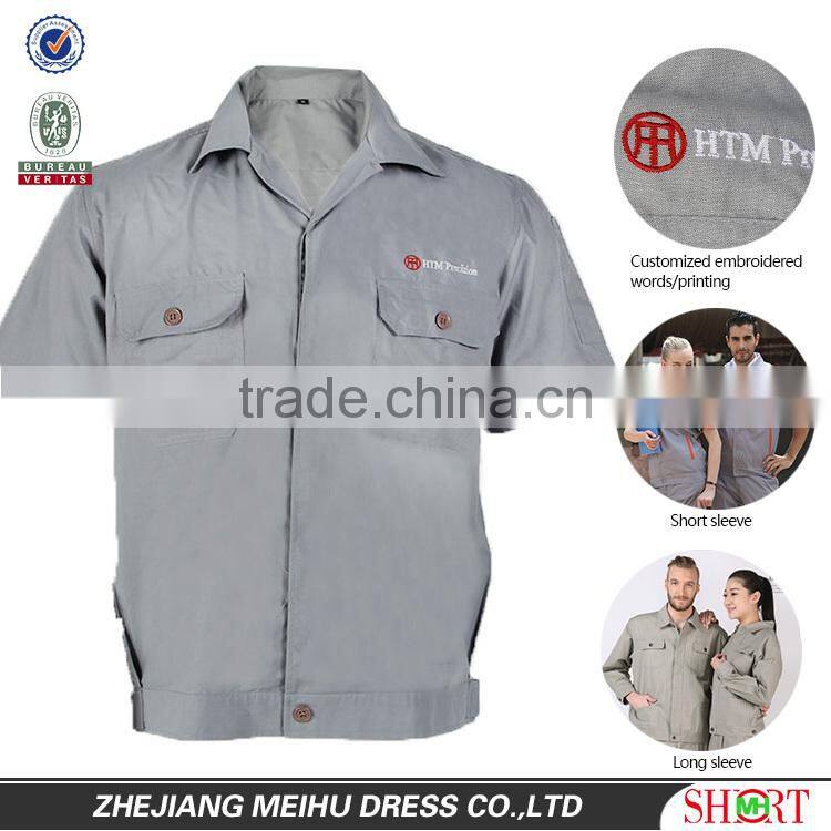 Newest Popular men's custom work short sleeve shirts