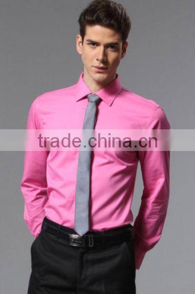 Wholesale,cheap long sleeve white color dress shirts,tie men dress shirts