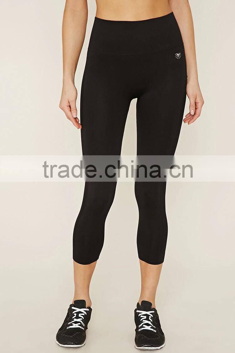 2017 Guangzhou Shandao OEM Customized Wholesale Manufacture 95% Cotton 5% Spandex Female 3/4 Plain Sweat Shorts