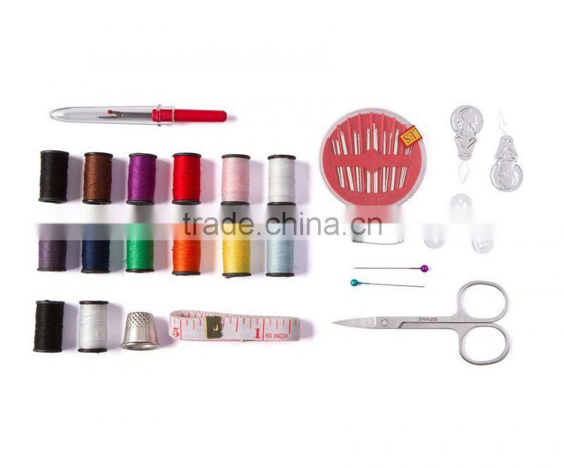sewing kit portable carrying convenient for travel Thread Threader Needle Tape