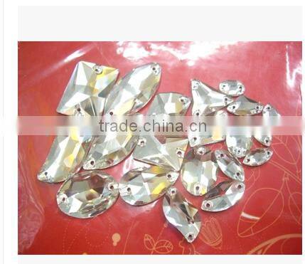 white clear crystal beads sew on beads for wedding dress