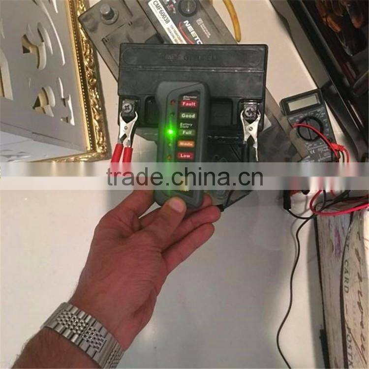 High Quality 12V Digital Battery / Alternator Tester with 6 LED Lights Display Car Digital Vehicle Battery Diagnostic Tool