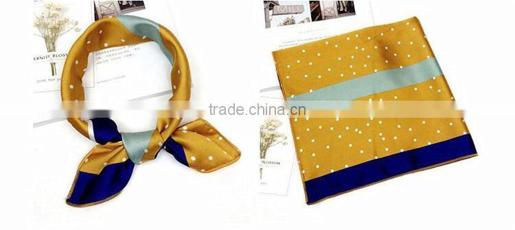 women digital print custom design silk scarf