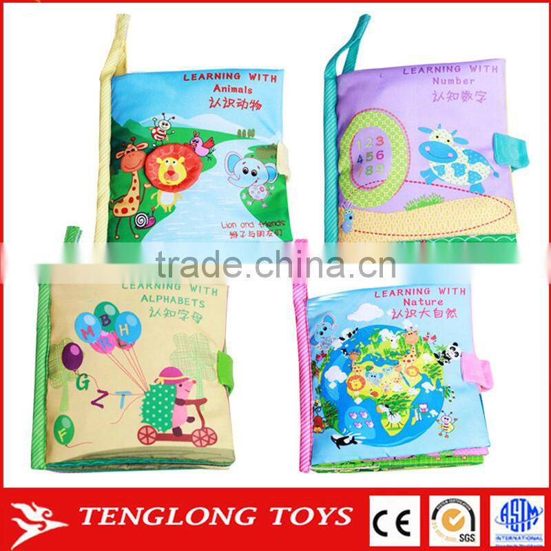 Baby Educational Toy Fabric Book Soft Cloth Book Peekaboo