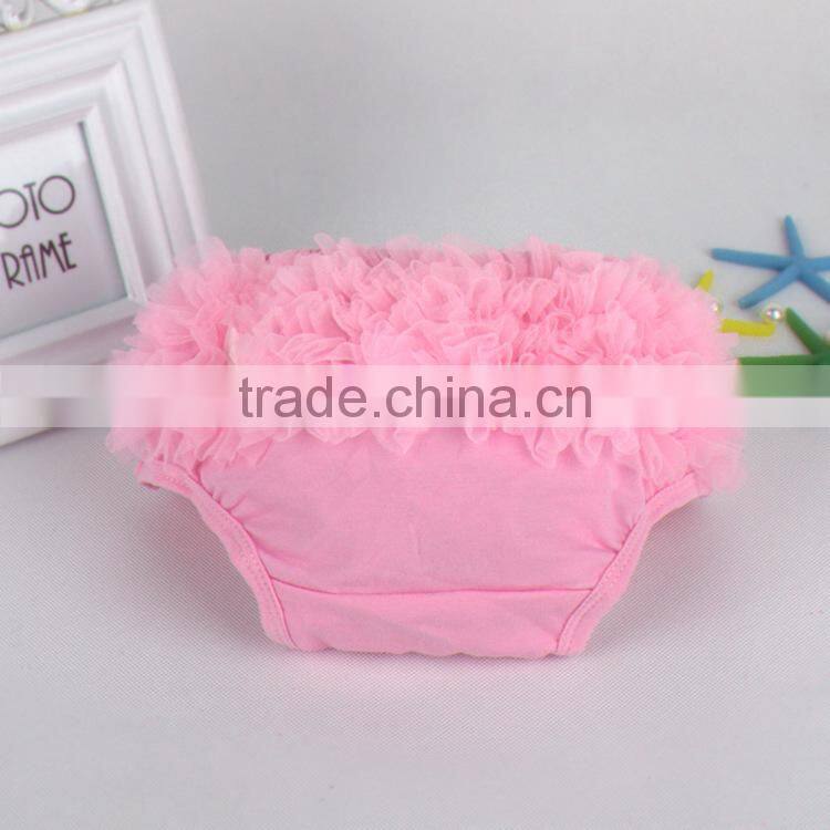 Multicolor cute cotton baby ruffle diaper cover bloomers wholesale baby shorts baby bloomers