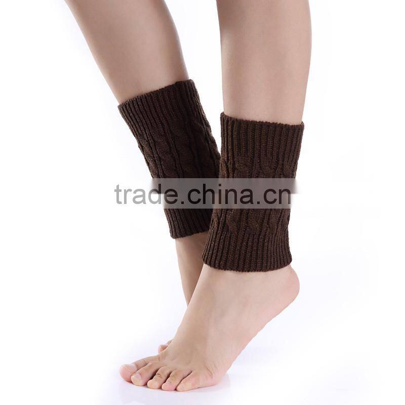 Women Winter Leg Warmers Socks Crochet Knit Boot Socks Toppers Cuffs
