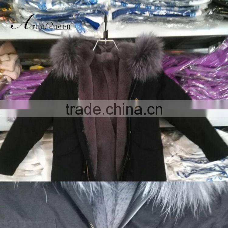 The kid style black shell with grey lining cute little gile/boys jacket