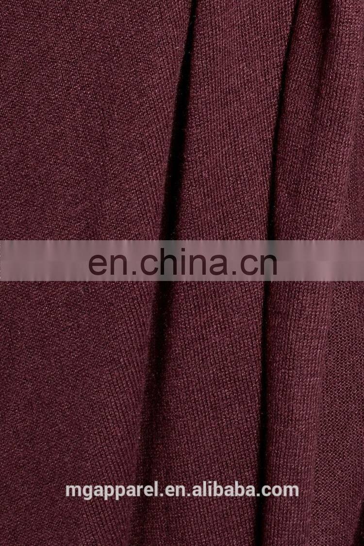 china new arrival long sleeve draped silk and cashmere blend women long cardigan