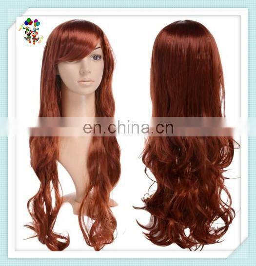 Colors Long Wave Party Fancy Dress Synthetic Cosplay Wigs HPC-0037