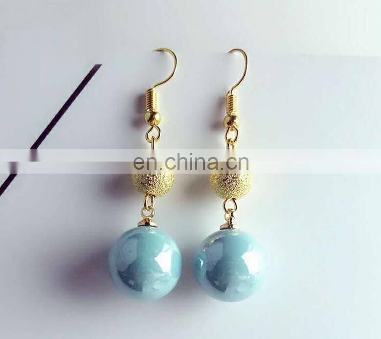 Contracted Han Guoer nail female long tassel earrings hand geometry eardrop asymmetric earrings wholesale pearl earrings