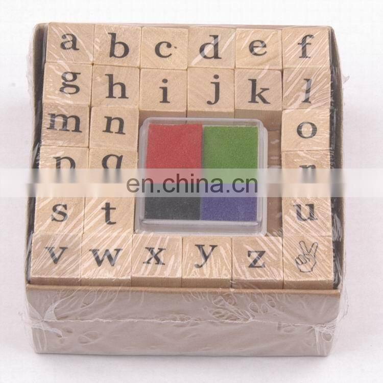 2017 Hot Sales Custom Kids Rubber Stamp Letters Embossing Stamp Kit