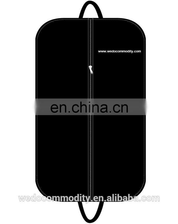 Zipper wrap around mens suit foldable garment bags with pocket travel suit bags
