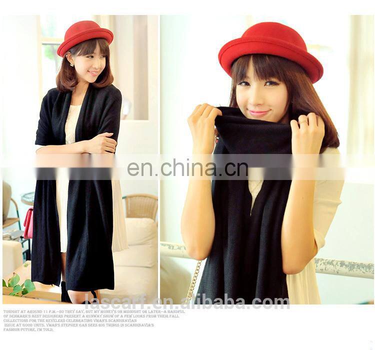 2014 Women pure acrylic solid Color Long Acrylic shawl scarf (MO06--3)