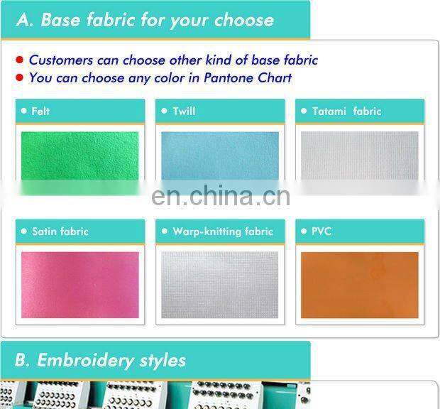 Chenille embroidered patch