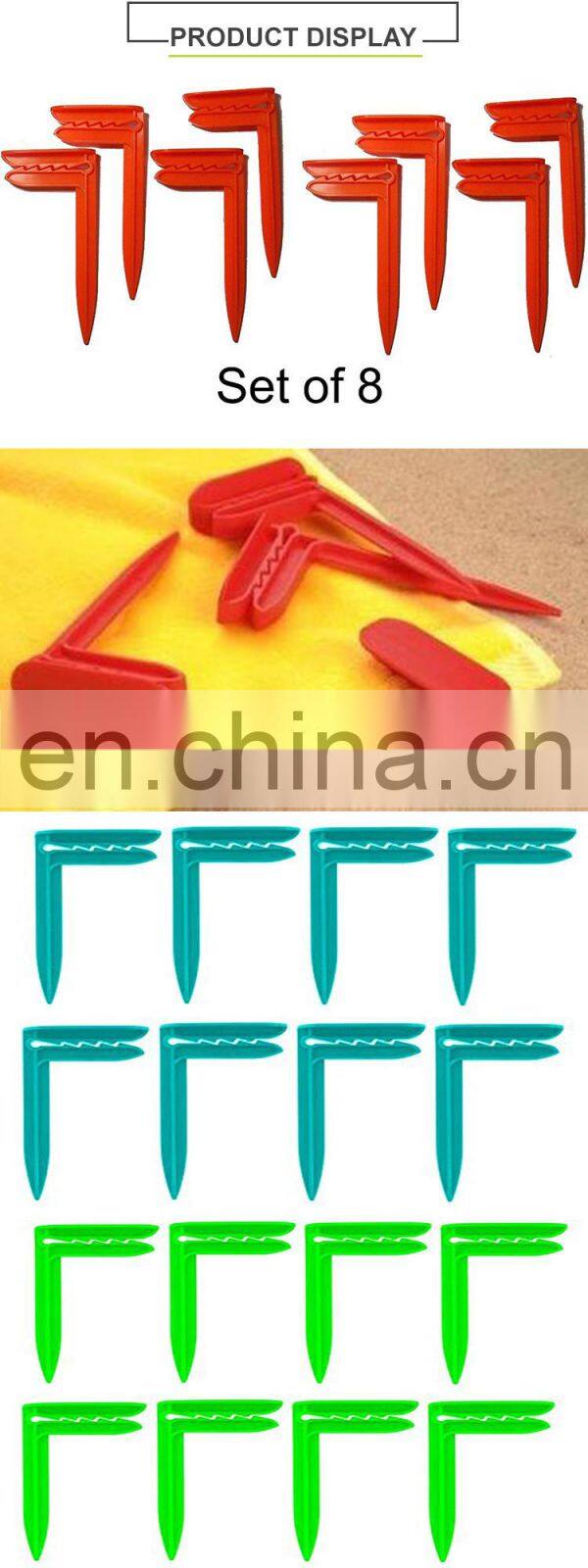 Custom Logo Printed Plastic Beach Towel Clips