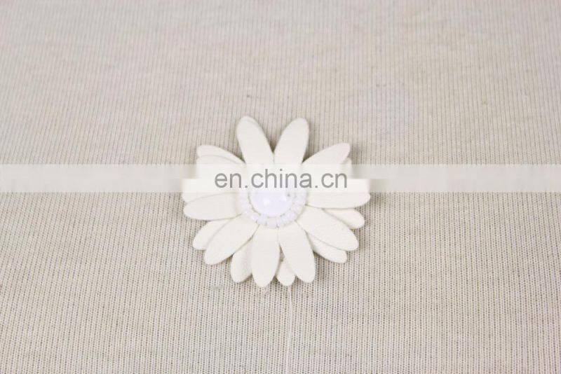 Garment Accessories beaded acrylic pu flower Patch