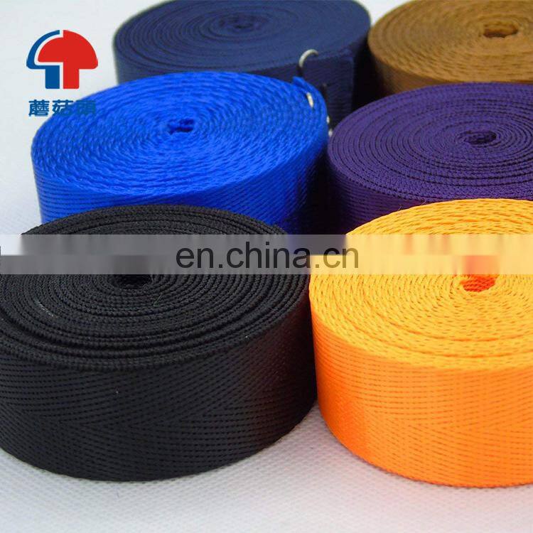 China Manufacture 25mm polypropylene webbing professional  pp twill webbing