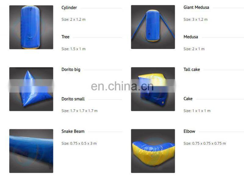 2019 Popular Gun Shooting Game Archery Laser Tag Sports Mini Win Bunker PVC Inflatable Paintball Bunkers