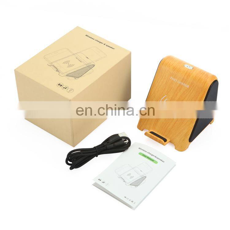 Induction Speaker with Qi Wireless Charger Charging Pad Dock Stand 5W Quick Charge Speaker