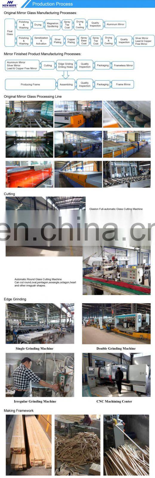 100% Solid Oak Wood Frame Wall Mirrro Full Length Floor Stand Mirror