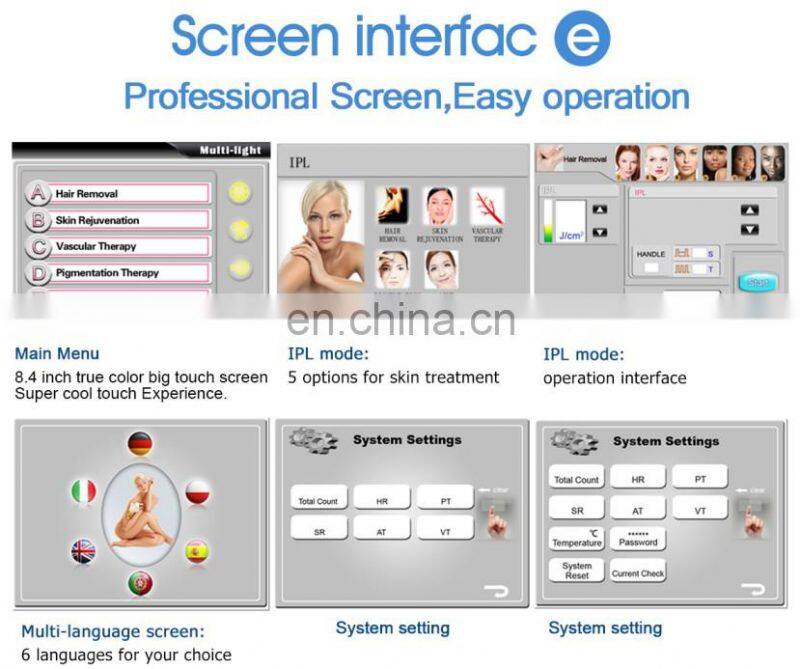 Good quality portable lumenis ipl adena ipl machine with big power