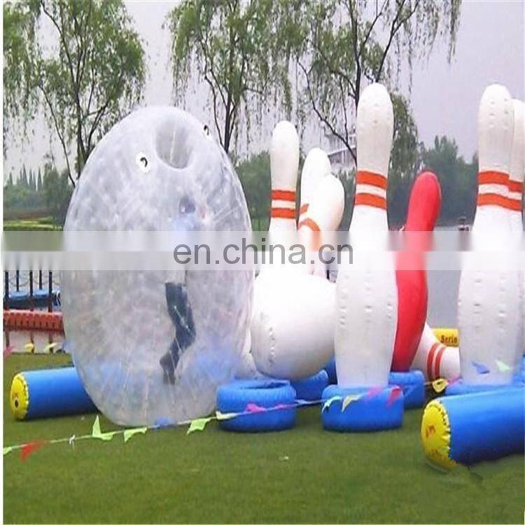 Manufacturer sale inflatable human bowling ball game,cheap inflatable human bowling ball/zorb ball