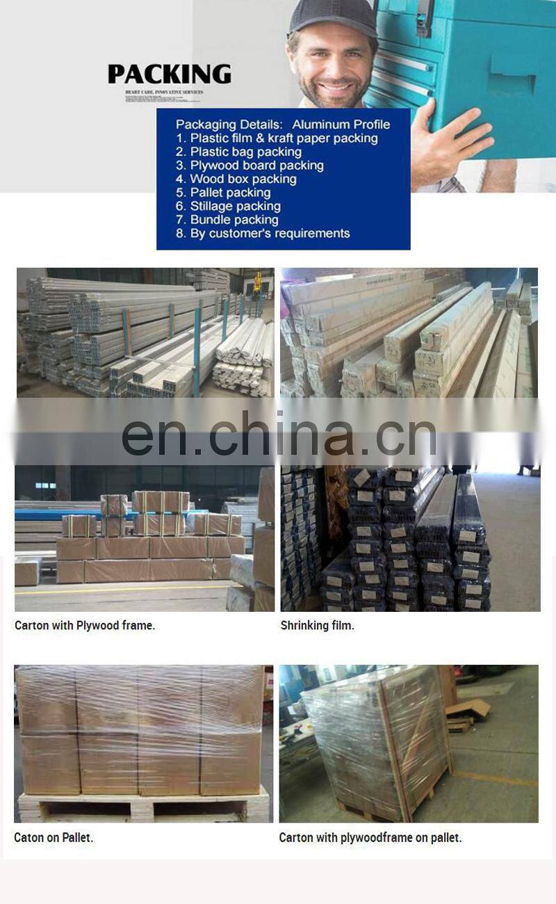 6063 T5 extruded aluminum louvre / oval shaped aluminium industrial profiles / l shape aluminum profile lourve