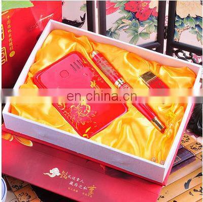 Novelty Business Gift Set Chineses Style Power Bank 6000mah+ 8gb USB with Papery Package