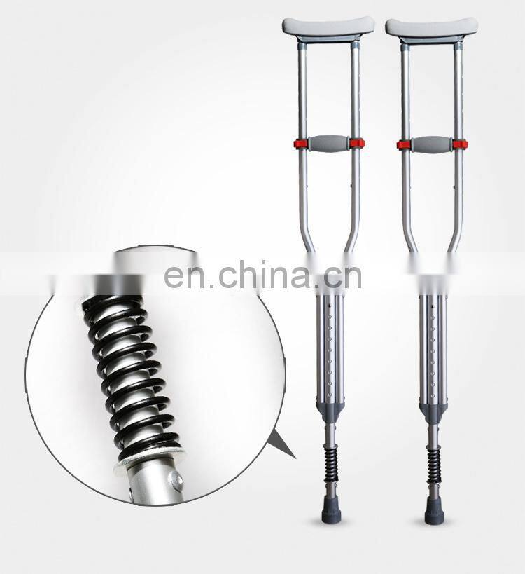 Lightweight Adjustable Aluminum Crutch/Aluminum Adjustable Crutch with Comfortable Underarm Pad and Handgrip