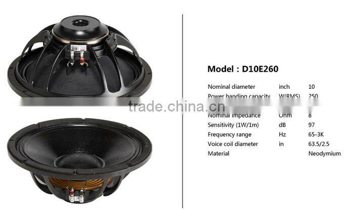 RF-20TT+, neodymium speaker, 10 inch passive 2-way full range loudspeaker, professional speaker