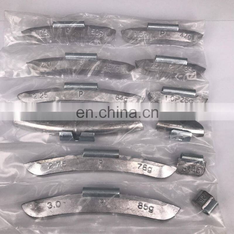 China lead/pb clip on wheel balance weight