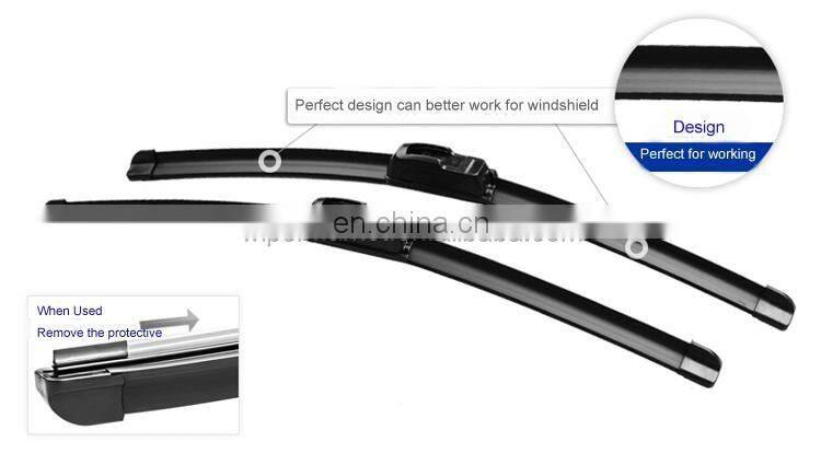 U Hook wiper rubber blade windshield soft windscreen window cleaner car rain wiper blade