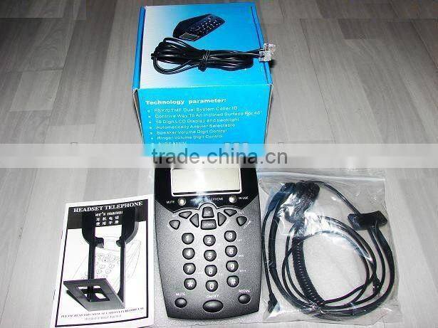 Sevice Caller ID Headset Telephone For Business